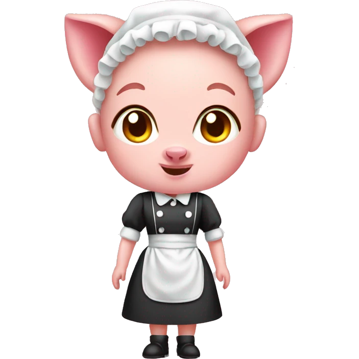 Maid pig emoji