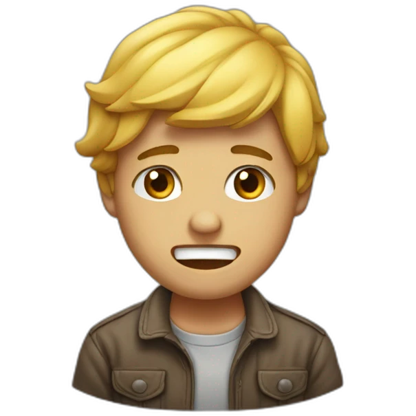 qwerty cries that his family abandoned him emoji