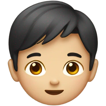 A Vietnam boy , cute , short emoji