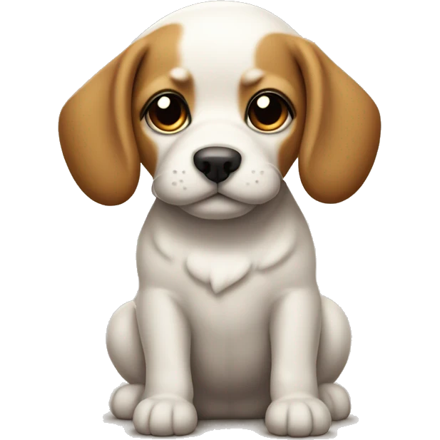 Perrito chiquito con un moño emoji