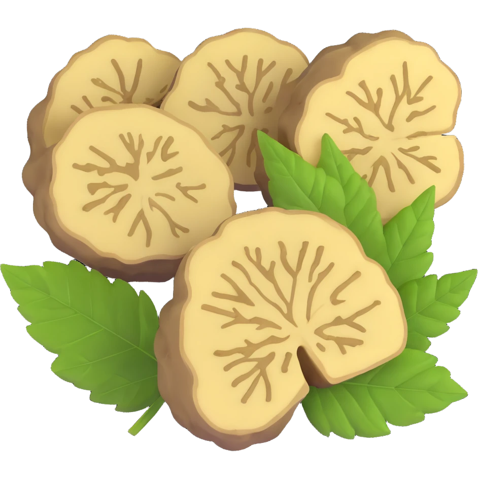 slices of white truffle with weed emoji