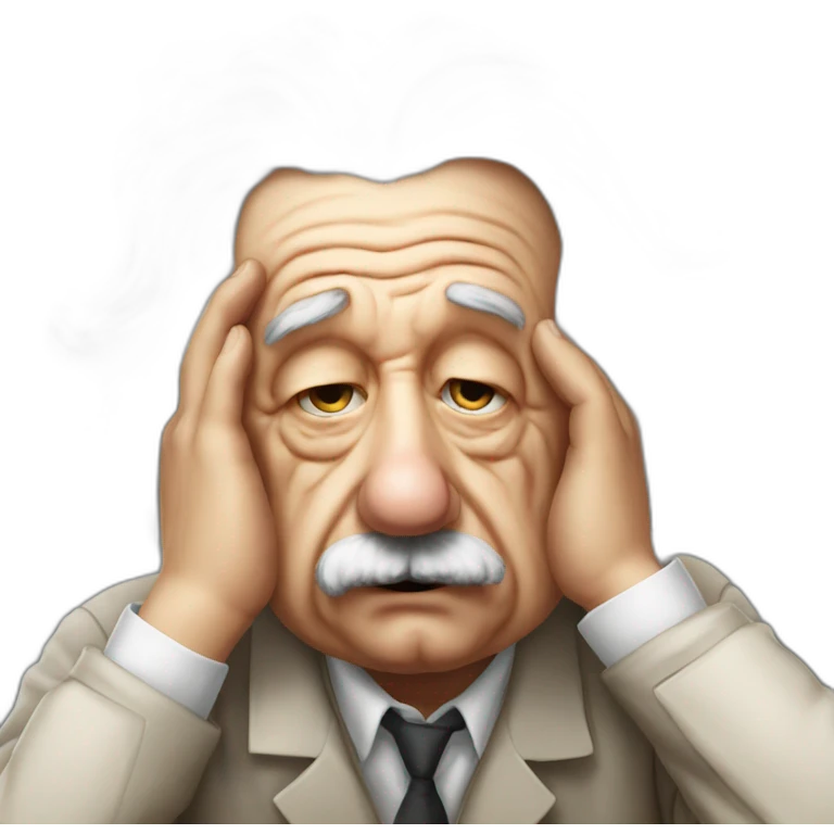 Albert Einstein facepalm emoji