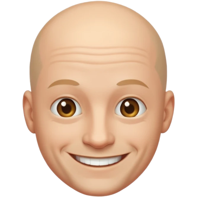 a bald man  emoji