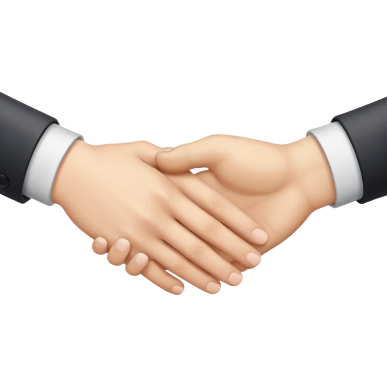 two white hands in a secret handshake emoji