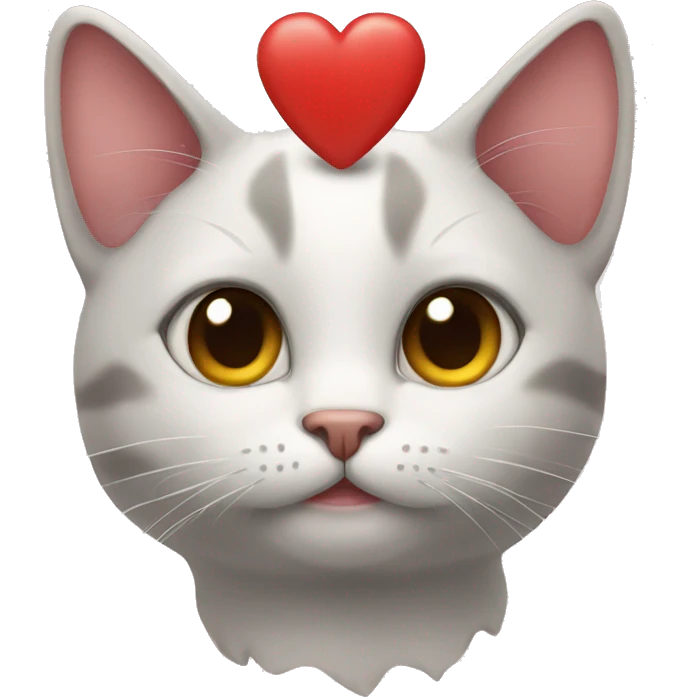 Cat with heart  emoji