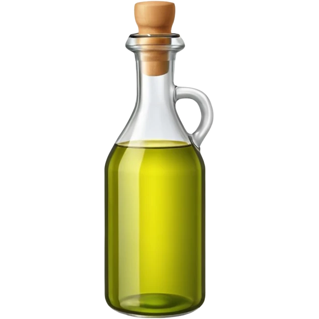 olive oil bottle, simple, glossy, no text emoji