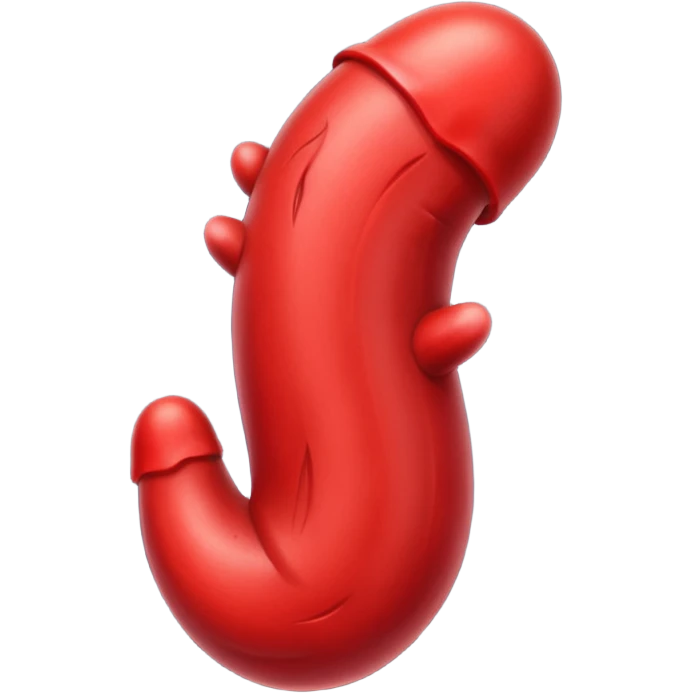 Un pene rojo emoji