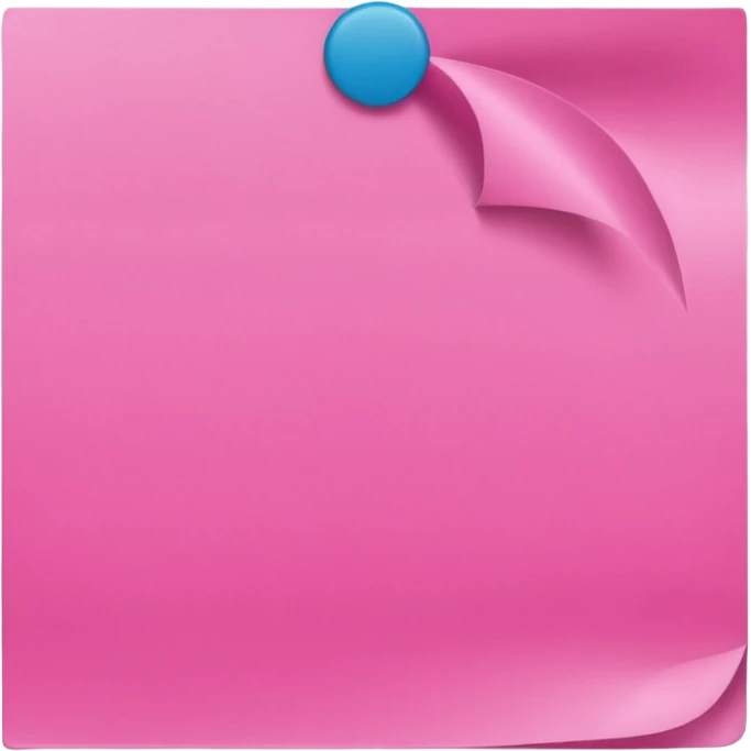 pink post-it note emoji