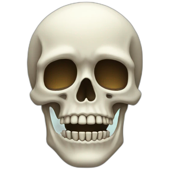 skeleton face emoji
