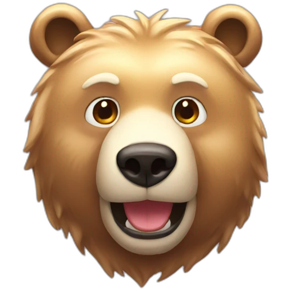 shiny bear emoji