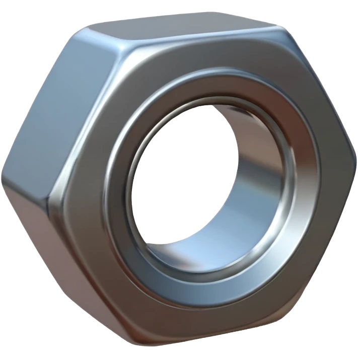 1 hex nut emoji