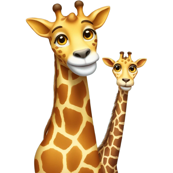 giraffe cat smiling emoji