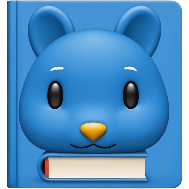 Book Blue Dick Bruna emoji