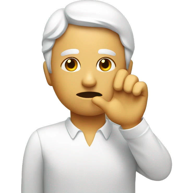 Calendar with the thinking face hand emoji