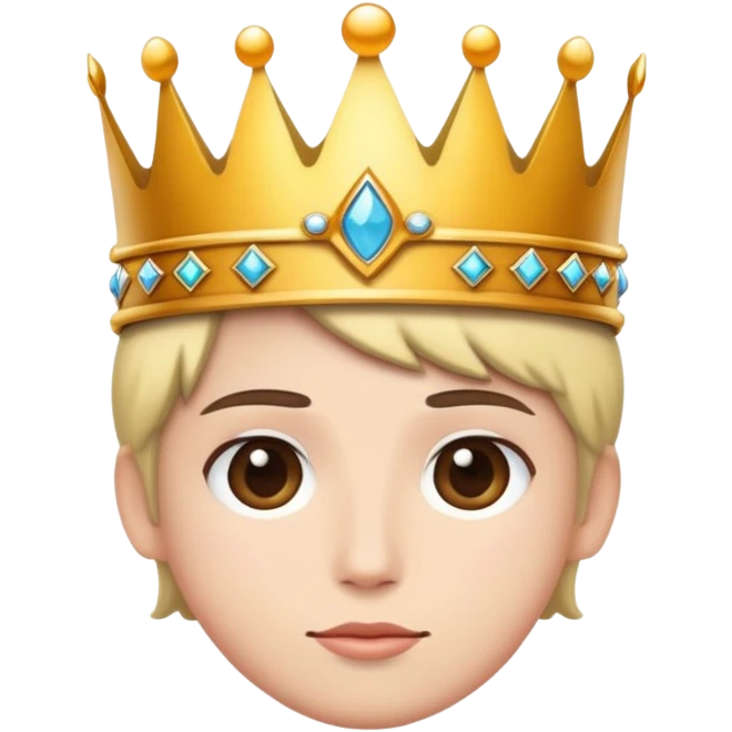 Wearing a crown emoji
