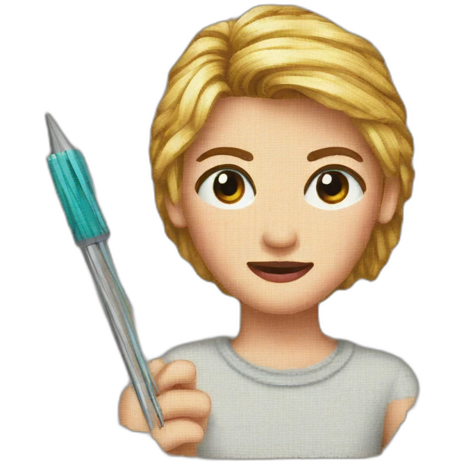 Needle point emoji