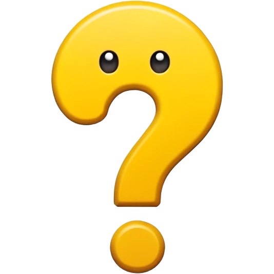 funny question mark emoji