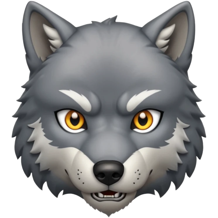 Strong wolf emoji
