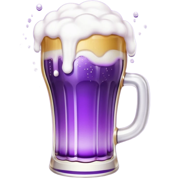 beer white and purple emoji