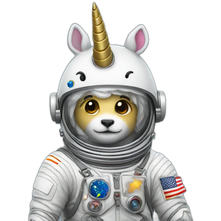 unicorn astronaut emoji