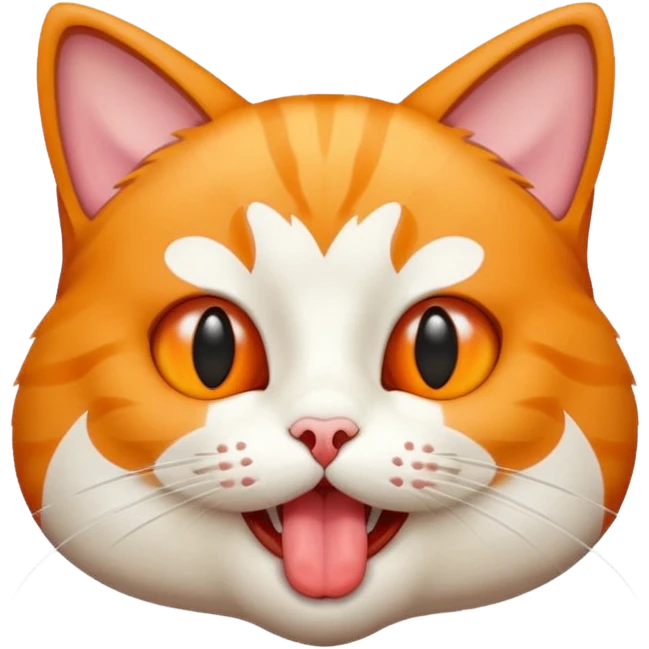 Gato sacando la lengua  emoji