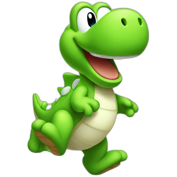 Little happy Yoshi emoji