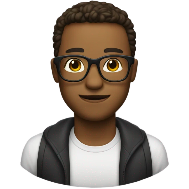 Myself with glasses emoji