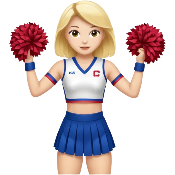 can you show the cheerleader's full body? emoji