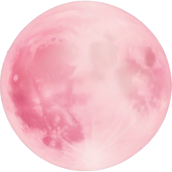 Light pink pink moon emoji