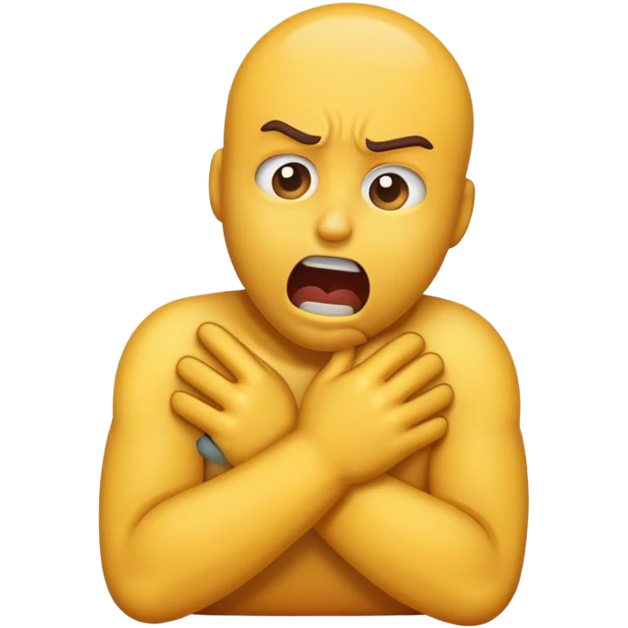 Make an emoji of an emoji getting choked out emoji
