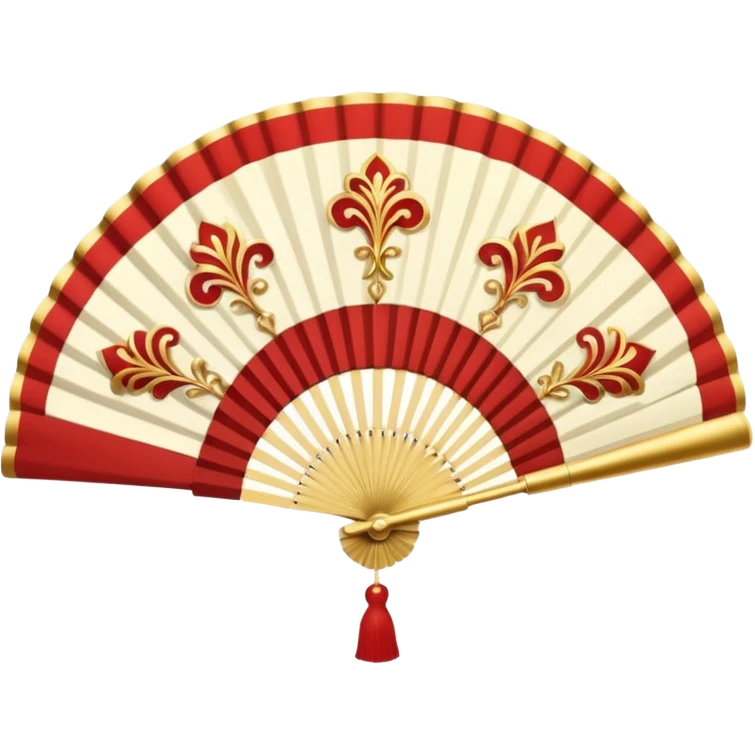 Fan: An open, handheld fan, often associated with opera or classic theatre emoji