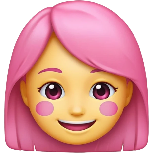 Girly emoji, pink emoji