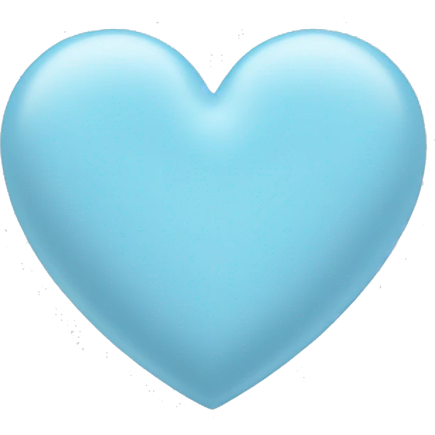 Pastel blue heart  emoji
