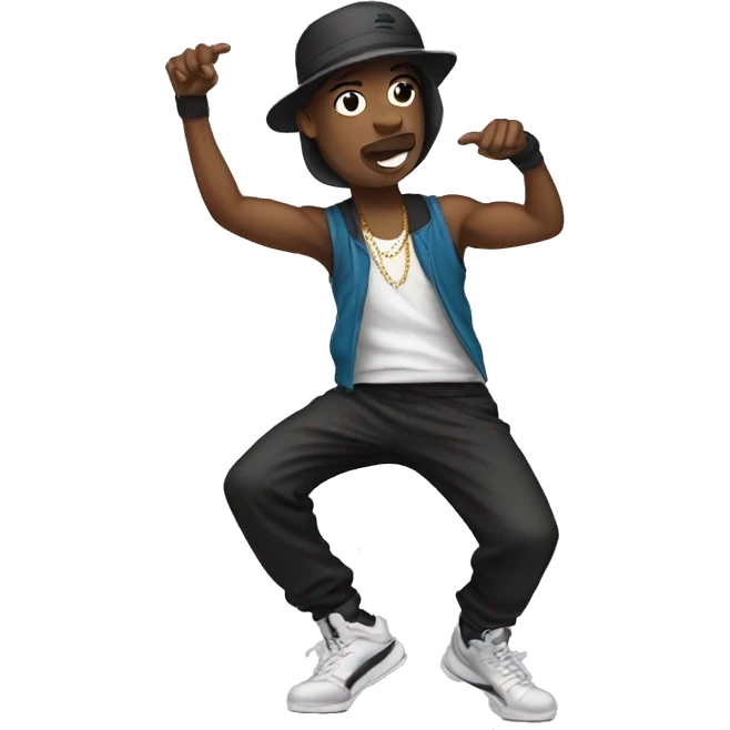 Hip hop dancer emoji