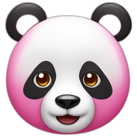pink panda emoji