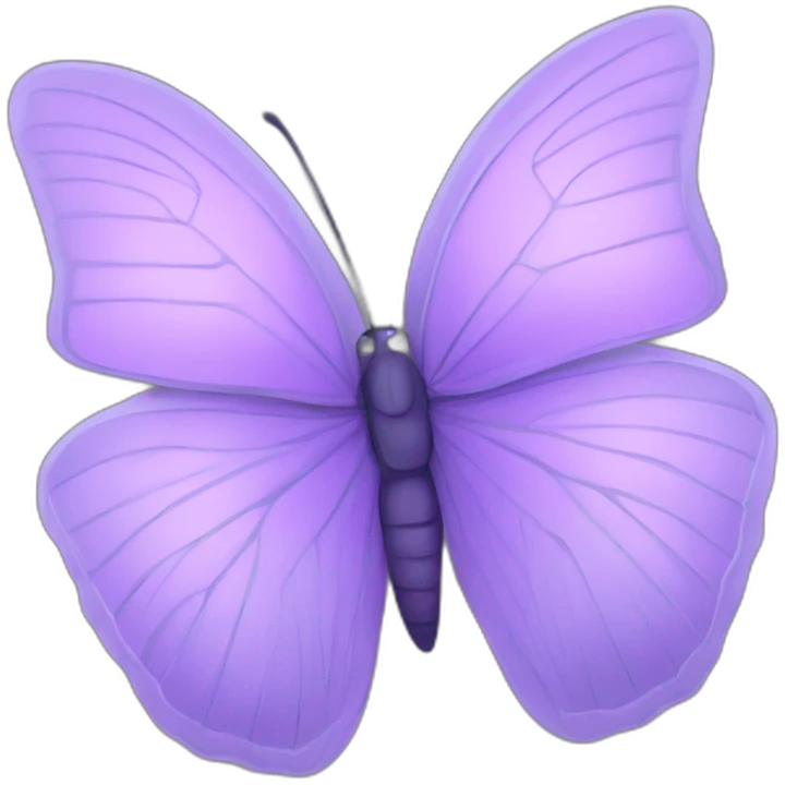 Lilac butterfly emoji