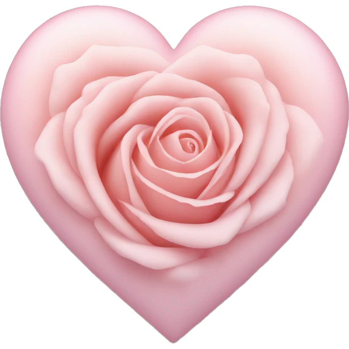 Pastel rose heart emoji