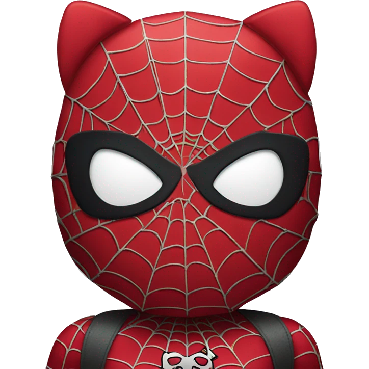 Hello kitty in Spider-Man costume  emoji