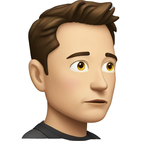 Elon musk thinking emoji