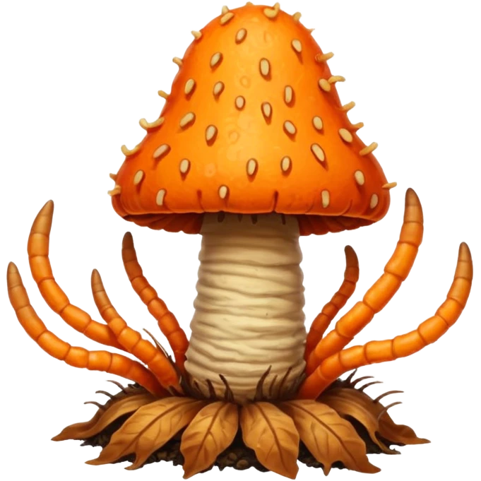 Cordyceps (orange mushroom) emoji