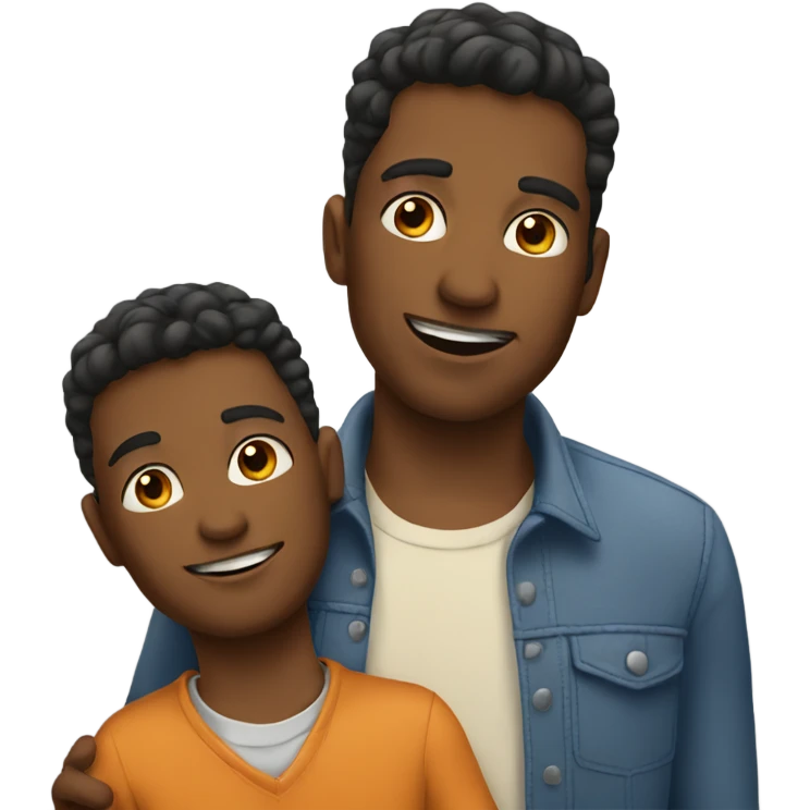 A father with his boy emoji