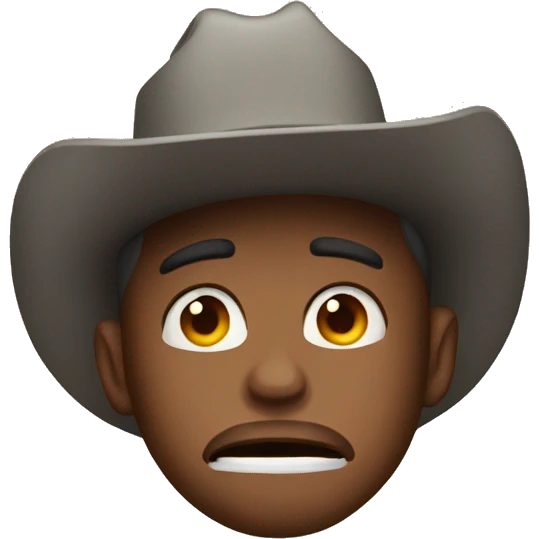 Crying cowboy  emoji