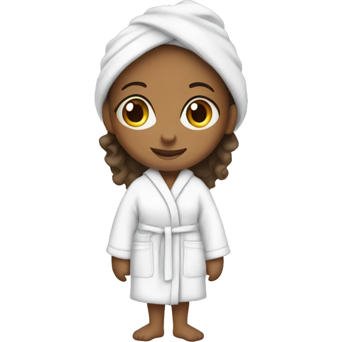 girl in a bathrobe emoji