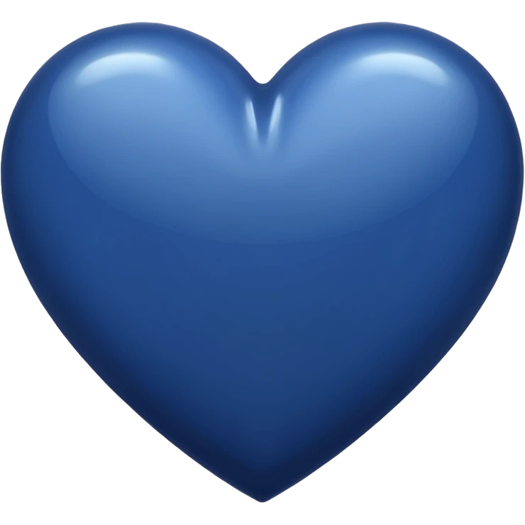 Navy blue heart emoji