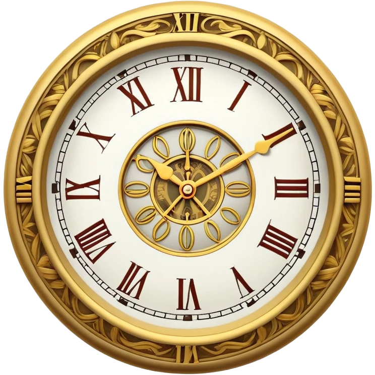 classic round clock emoji