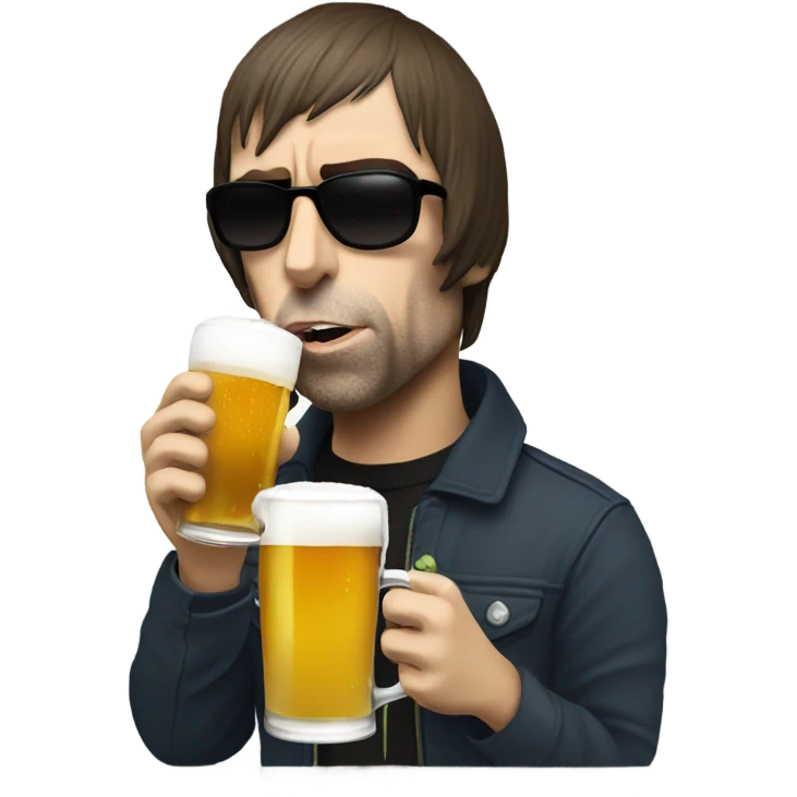 liam gallagher drinking beer emoji