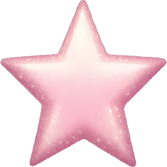 pale pink star sparkle emoji