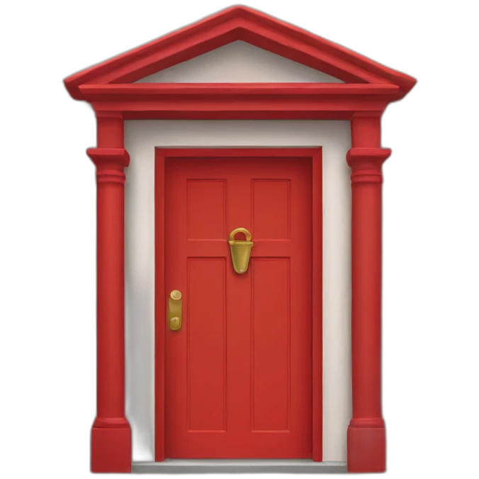 Red door emoji