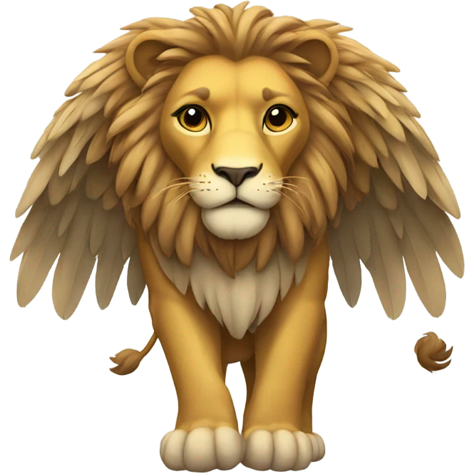 A lion with wings emoji