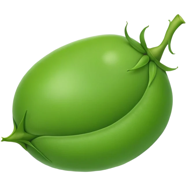 simple green pea emoji